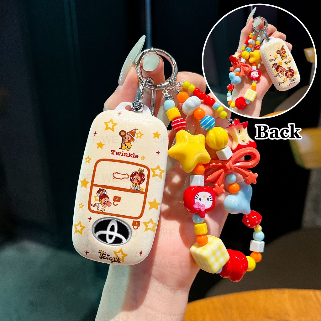 ฝาครอบกุญแจรถเหมาะสําหรับ Toyota Vios 2023 Yaris Ativ Avanza Veloz Raize Keyless Auto Accessorie