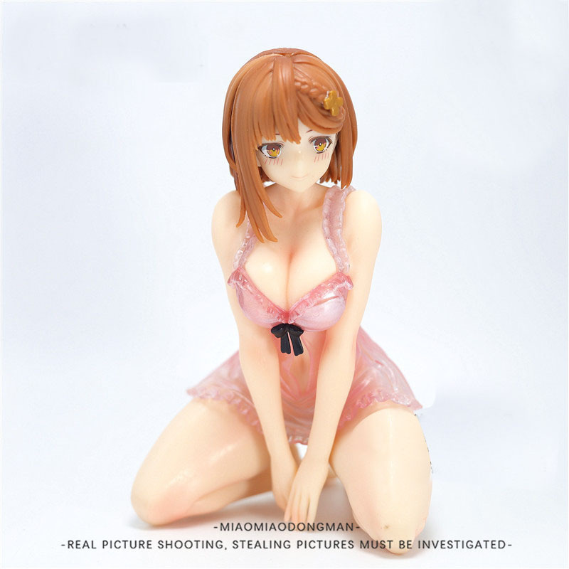 15 ซม.อะนิเมะสาวสวย Atelier Ryza ชุดนอนรถเครื่องประดับเดสก์ท็อปของขวัญงานฝีมือบ้านขนาดเล็ก Figurines & Miniatures