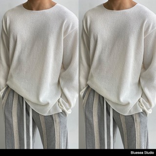 BS |T-shirts เสื้อ​แขน​ยาว​ ทรง​หลวม​ สไตล์​แฟชั่น​เกาหลี​ ด…