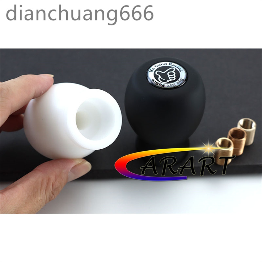 No ดี /TEQ รถพลาสติกรถแข่ง 5/6speed ลูกบิดเกียร์ธรรมดาสําหรับมือจับคันเกียร์รถยนต์สีดําและสีขาว - รูปที่ 2