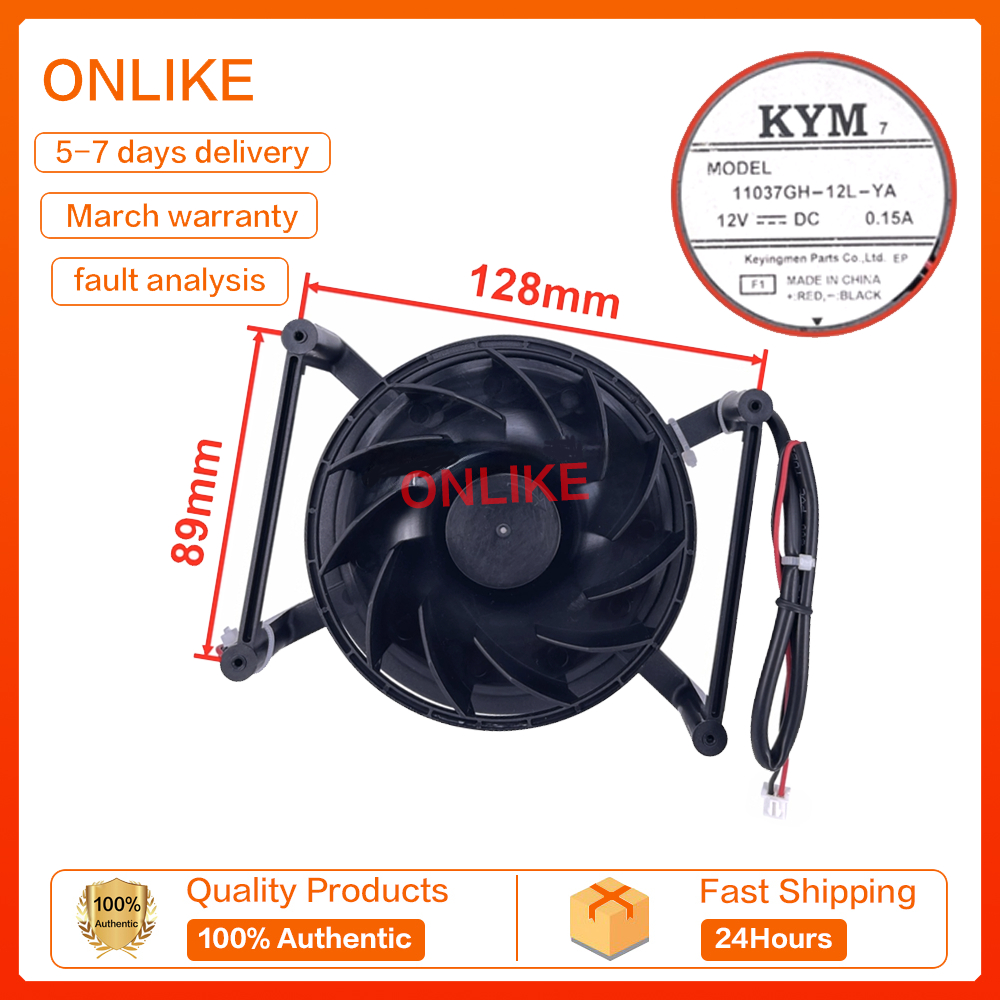 ใหม่ LG ตู้เย็นพัดลมระบายความร้อนพัดลมมอเตอร์อุปกรณ์เสริม MODEL 11037GH-12L-YA DC12V 0.15A
