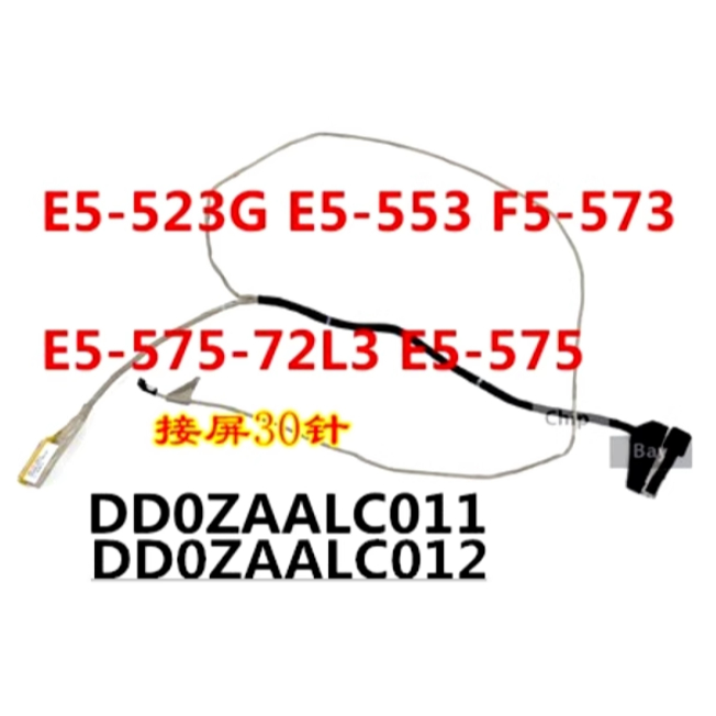 สําหรับ Acer E5-523G -553 E5-575G TMTX50 F5-573 แถบสายเคเบิลหน้าจอ DD0ZAALC012