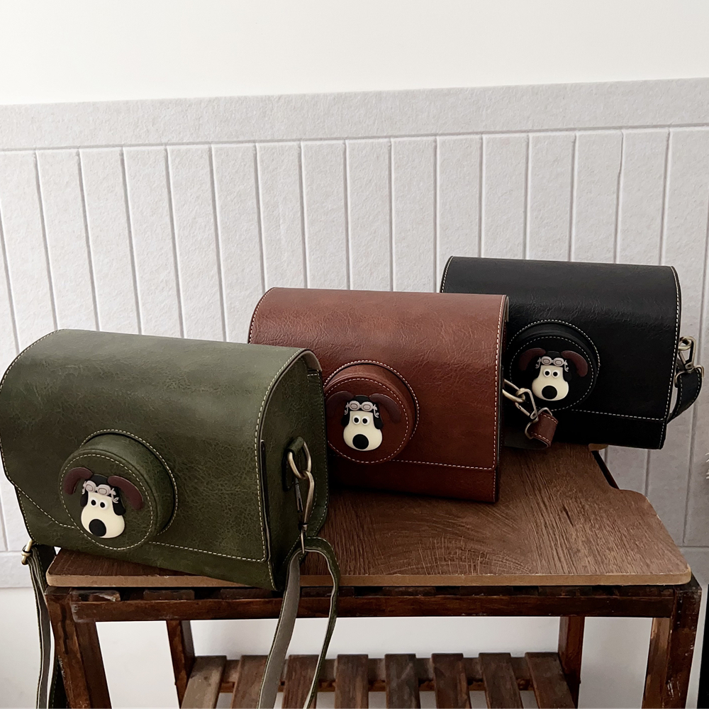 กระเป๋ากล้อง PU กระเป๋า + สายคล้องไหล่สําหรับ Sony ZV1 ZV1F ZVE10 A7C2 Canon R10 R5 R6 R7 R8 RP Niko