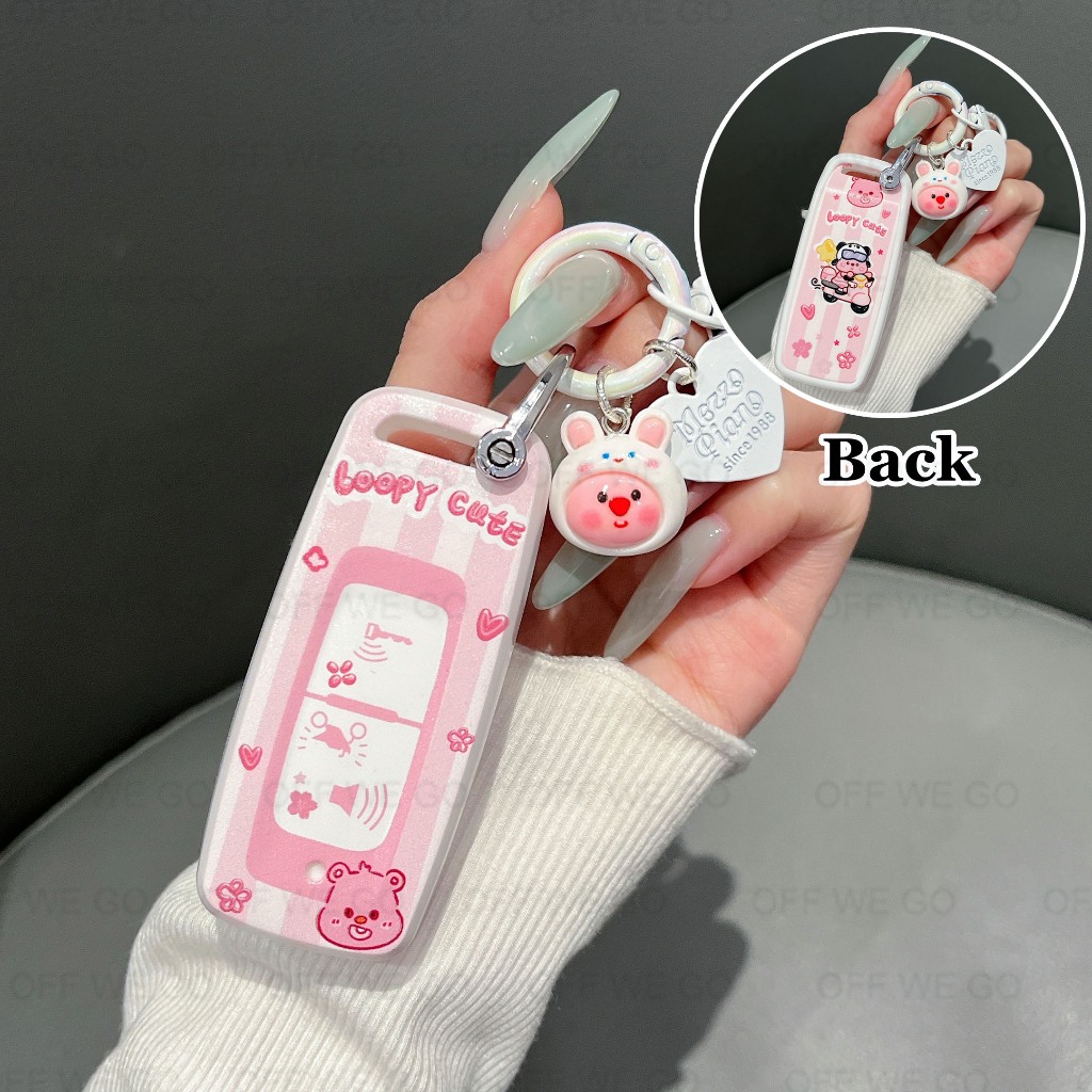 เคสกุญแจรถจักรยานยนต์ Honda สําหรับ Honda PXC 160/Scoopy/giorno/adv 350/forza 350/adv 160/คลิก 160/Lead ฝาครอบกุญแจเปลือกกุญแจ