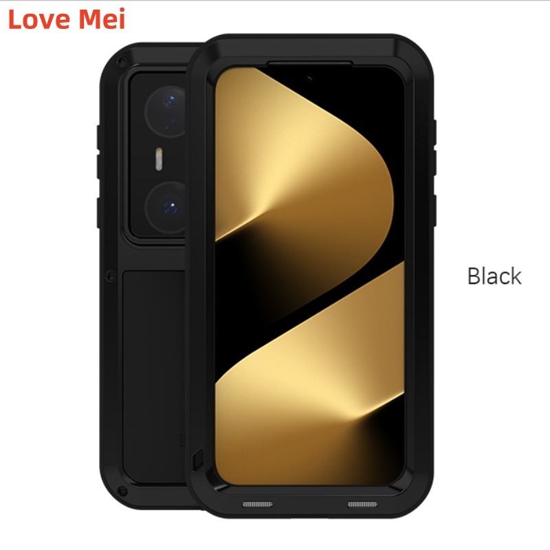 Love Mei Armor Heavy Duty กันชนโลหะฝาครอบโทรศัพท์สําหรับ Huawei Pura 80 Ultra Pro Plus กันกระแทกกันฝุ่นกรอบป้องกันกรณี