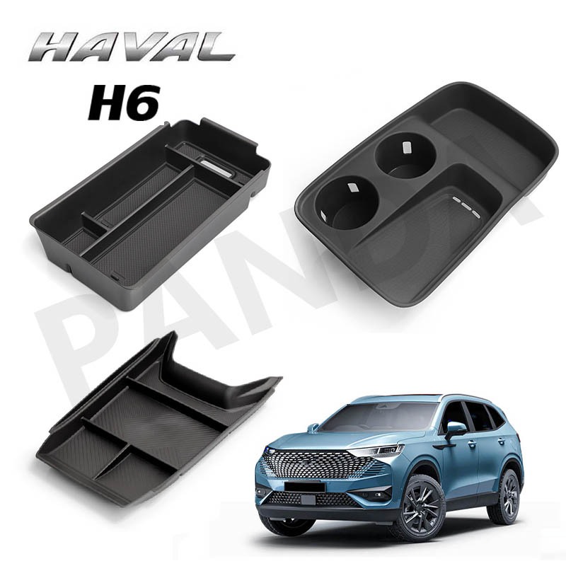 [Panda] HAVAL H6 กล่องวางแขนในรถยนต์ กล่องเก็บของ อุปกรณ์จัดระเบียบคอนโซลและที่พักแขน อุปกรณ์ตกแต่งภายใน