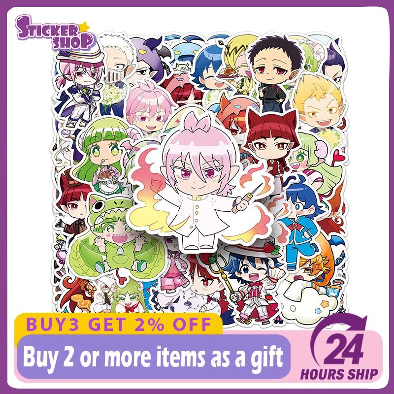 50ชิ้นยินดีต้อนรับสู่โรงเรียนปีศาจ! Iruma-kun Manga Sticker Phone Laptop Notebook กระเป๋าเดินทาง DIY