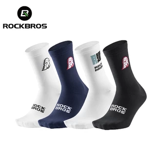 【TH Delivery】ROCKBROS ถุงเท้าปั่นจักรยานถุงเท้าซับเหงื่อแห้งเร็วยืดหยุ่นสูงระบายอากาศกีฬาวิ่งถุงเท้า
