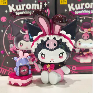 ใหม่ของแท้ Sanrio Kuromi Sparkling Idol series อินเทรนด์กล่องตาบอดสาวของขวัญตุ๊กตาของเล่นคอลเลกชัน