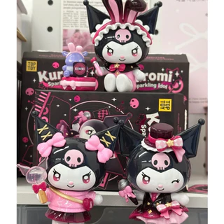 ใหม่ของแท้ Sanrio Kuromi Sparkling Idol series อินเทรนด์กล่องตาบอดสาวของขวัญตุ๊กตาของเล่นคอลเลกชัน