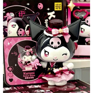 ใหม่ของแท้ Sanrio Kuromi Sparkling Idol series อินเทรนด์กล่องตาบอดสาวของขวัญตุ๊กตาของเล่นคอลเลกชัน