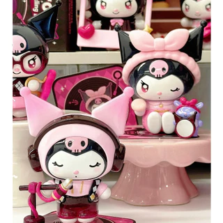 ใหม่ของแท้ Sanrio Kuromi Sparkling Idol series อินเทรนด์กล่องตาบอดสาวของขวัญตุ๊กตาของเล่นคอลเลกชัน