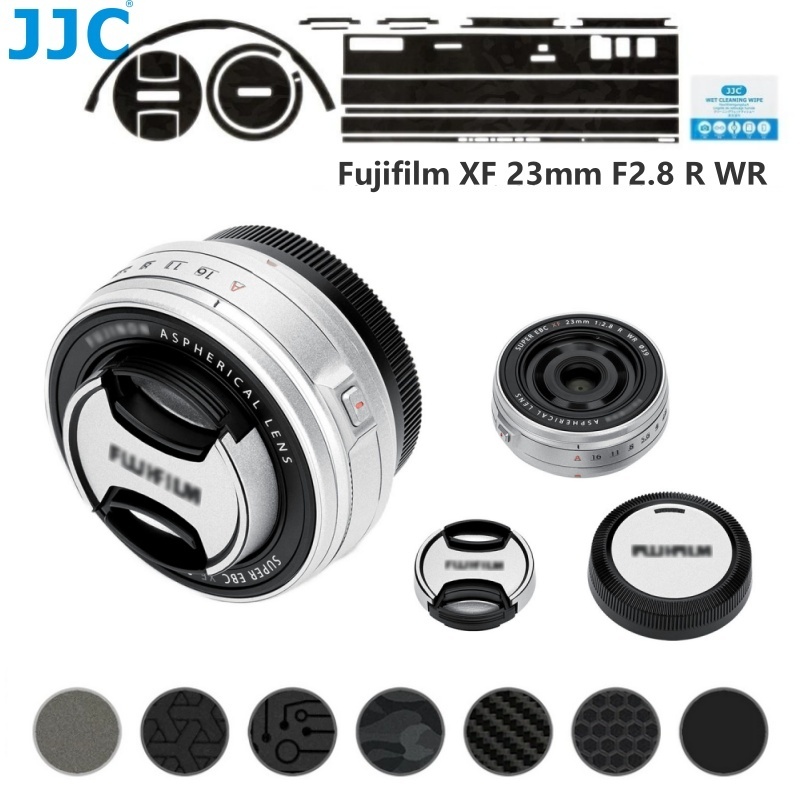 JJC เลนส์กล้องผิว 3M สติกเกอร์สําหรับ Fuji Fujifilm XF 23mm F2.8 R WR เลนส์ 3M Anti-scratch ป้องกัน 