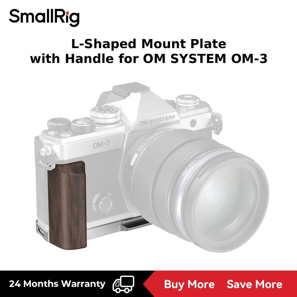SmallRig L-Shaped Mount Plate พร้อมที่จับสําหรับ OM SYSTEM OM-3 #5563