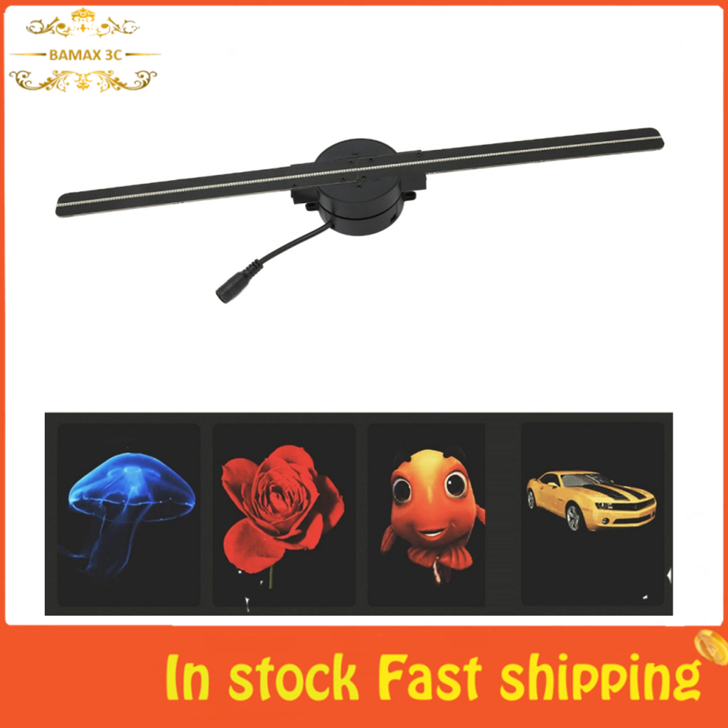 (Ready Stock) Bamaxis 3D โฮโลแกรมพัดลม 16.5in 2000x224 WiFi 3D โปรเจคเตอร์ 224 LED Light ลูกปัดสําหร