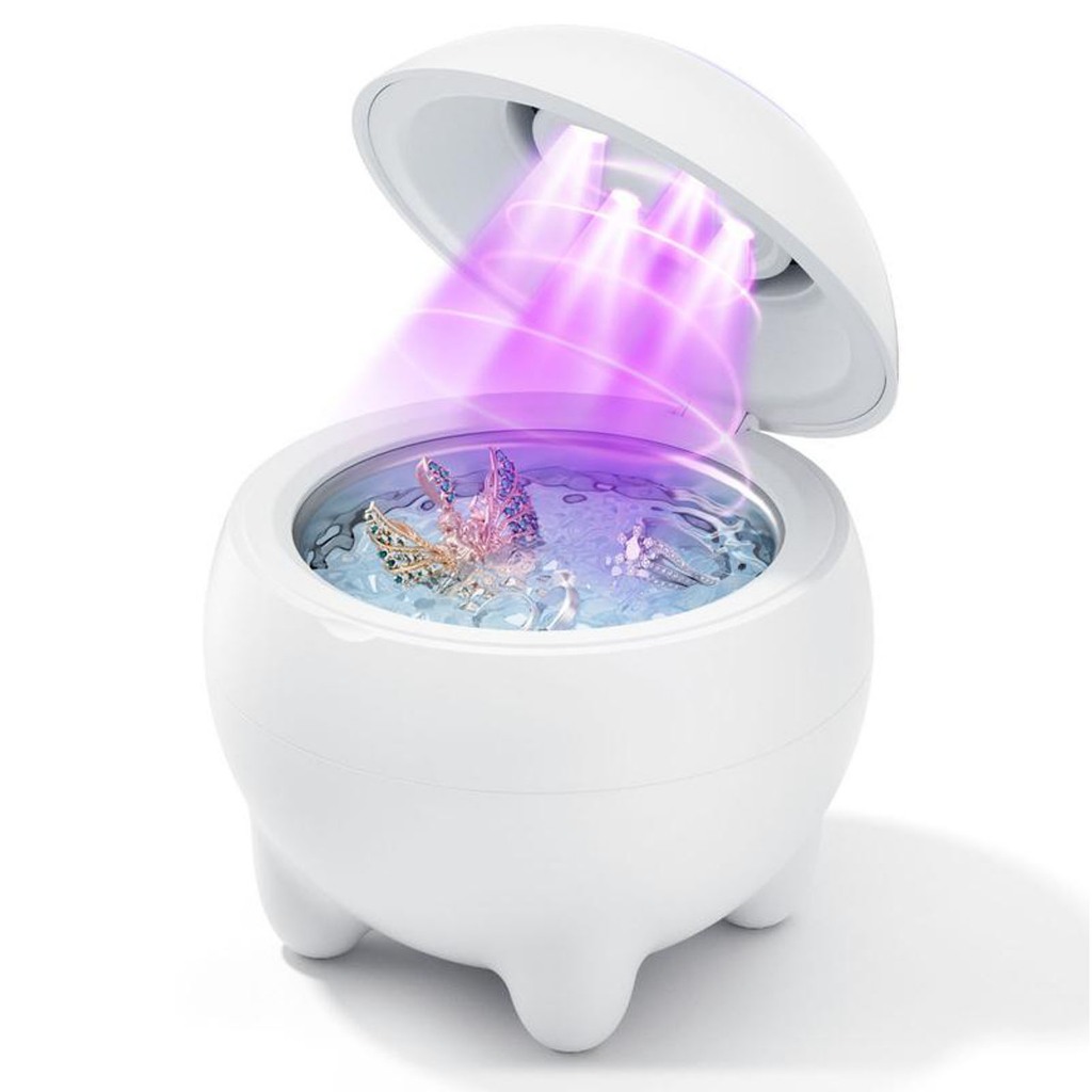 Ultrasonic Retainer Cleaner เครื่อง 48kHz Retainer Cleaner สําหรับ Night Guard, ปากฟันปลอม 24W ทันตกรรม Ultrasonic Cleaner พร้อม 4 โหมด, 180ml ของขวัญที่ยอดเยี่ยมสําหรับจัดฟันผู้