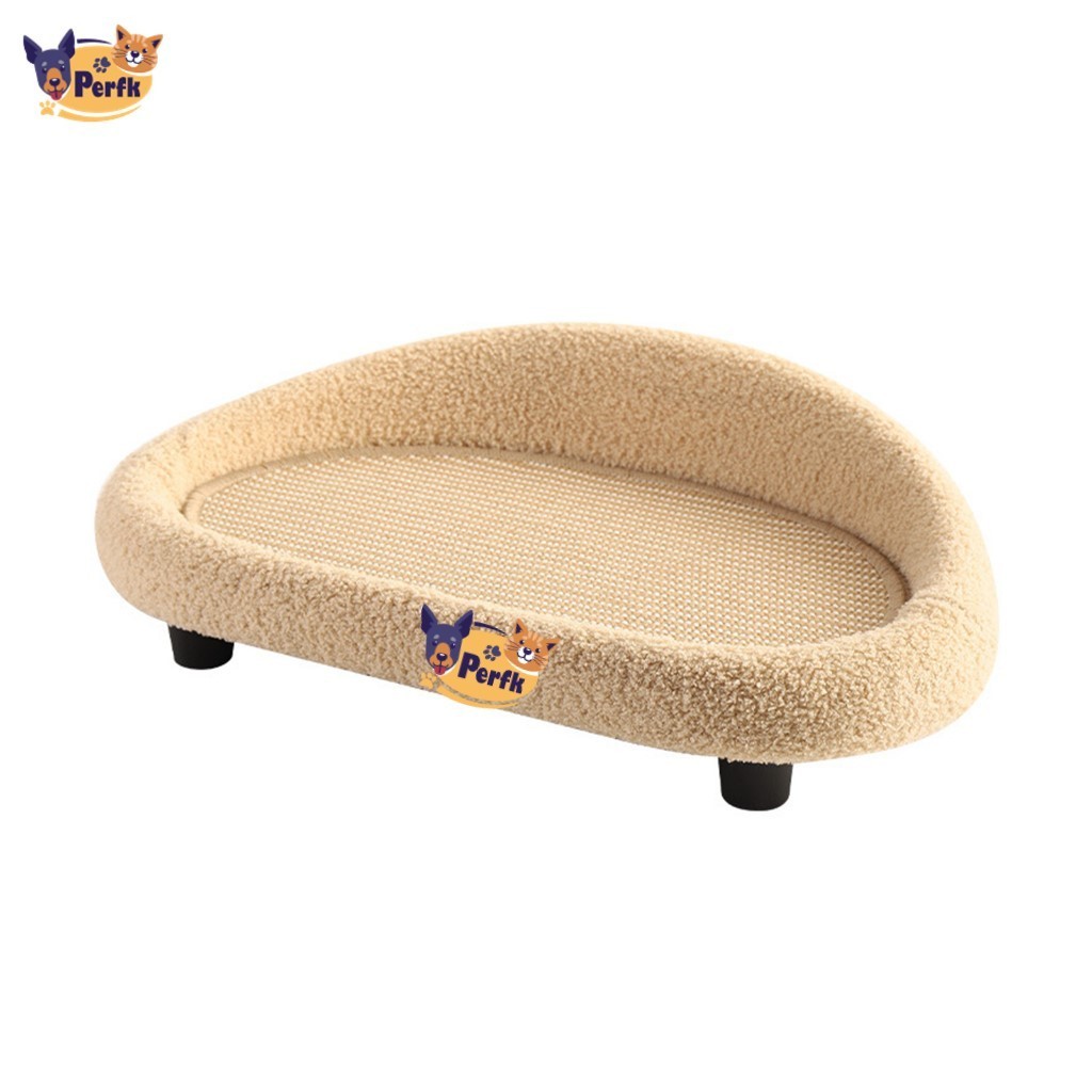[Perfk] Pet Lounge Couch Sisal Cat Scratcher สําหรับสุนัขขนาดเล็กแมวขนาดกลางขนาดเล็กลูกแมว
