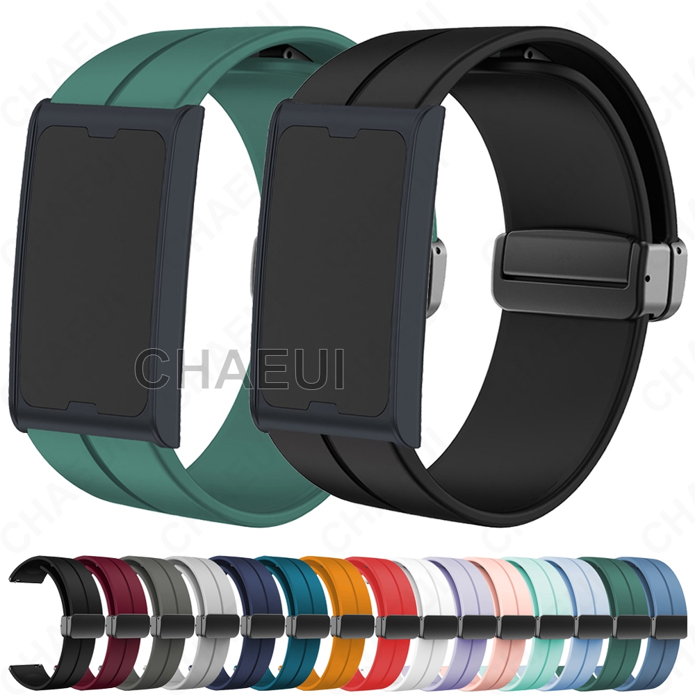 สายรัดซิลิโคนอุปกรณ์เสริมสร้อยข้อมือสายกีฬาสําหรับ Amazfit Helio Strap