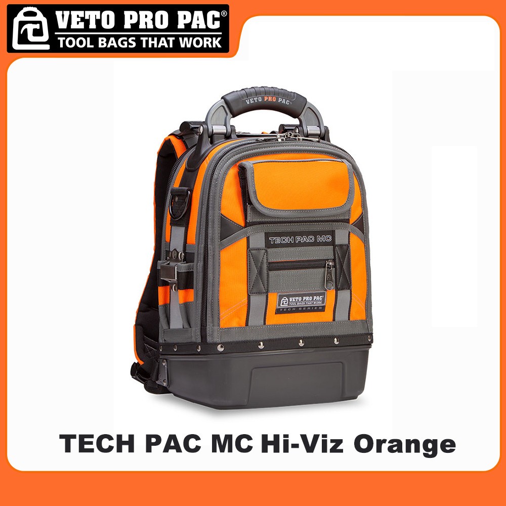 VETO PRO PAC TECH PAC MC Series Toolkit (สีส้ม) High-End Toolkit ช่างไฟฟ้าซ่อมปัจจุบันที่อ่อนแอ