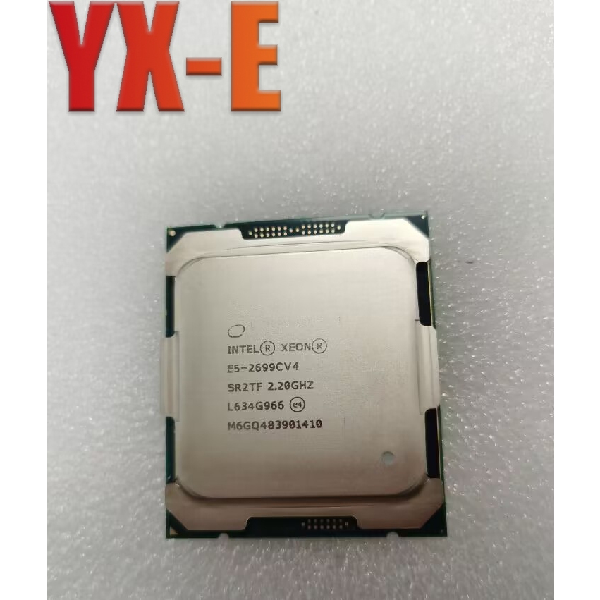 Xeon E5-2699 v4 LGA2011-3 เซิร์ฟเวอร์ CPU โปรเซสเซอร์ 22C 44T 2.2GHz 55MB สําหรับ X99 เมนบอร์ด