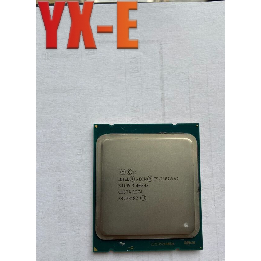 Xeon E5-2687W V2 LGA2011 เซิร์ฟเวอร์ CPU โปรเซสเซอร์ 8 แกน 16 ด้าย 3.4GHz สําหรับ X79 เมนบอร์ด