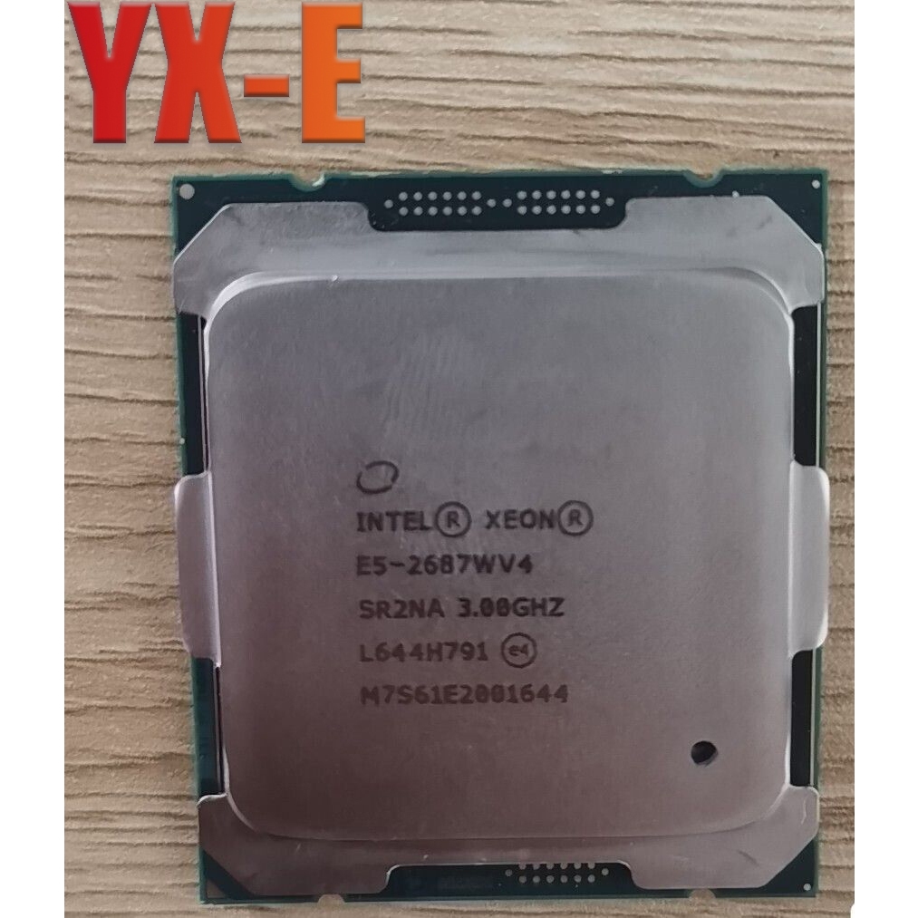 Xeon E5-2687W V4 LGA2011-3 เซิร์ฟเวอร์ CPU โปรเซสเซอร์ SR2NA 12-Core 3.00GHz 30MB สําหรับ X99 เมนบอร