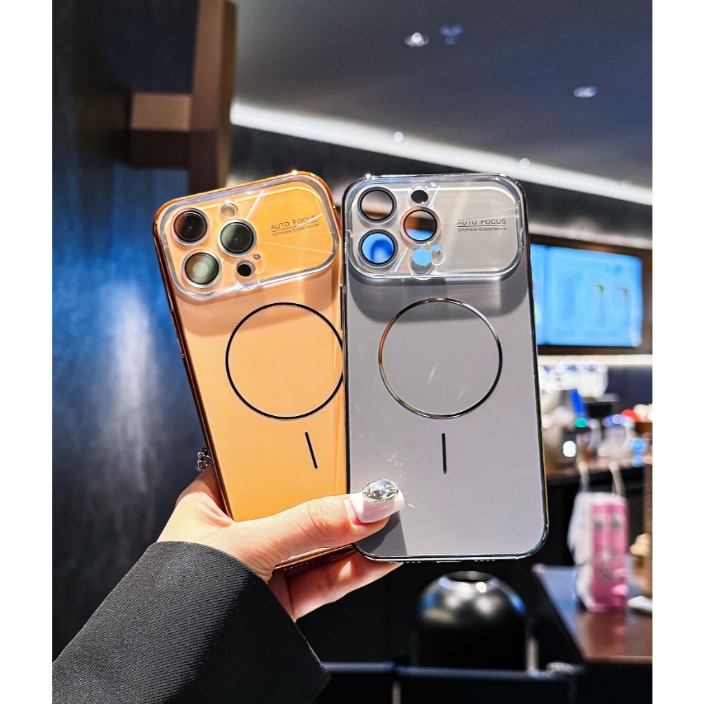 สําหรับiPhone 13 14 15 16 17 Pro MaxกรณีโลหะFrostedป้องกันปกหลังสําหรับiPhone 16 15 14 13 เคสโทรศัพท
