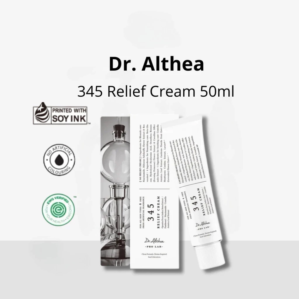 ของแท้ 100% Dr Althea 345 Relief Cream Korea ของแท้ไวท์เทนนิ่งผ่อนคลาย Moisturizer skin Moisturizer 