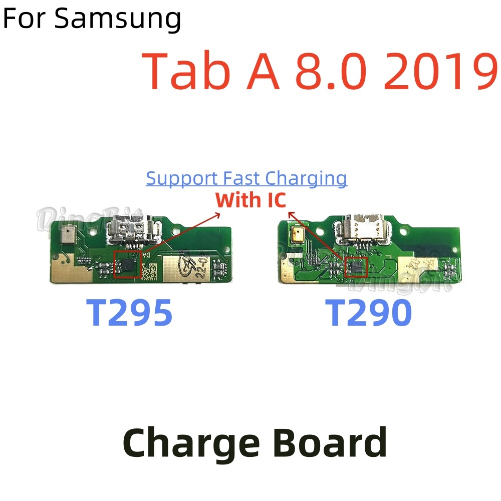 ใหม่ USB แท่นชาร์จพอร์ต IC สําหรับ Samsung Galaxy Tab A 8.0 2019 SM-T290 T290 T295