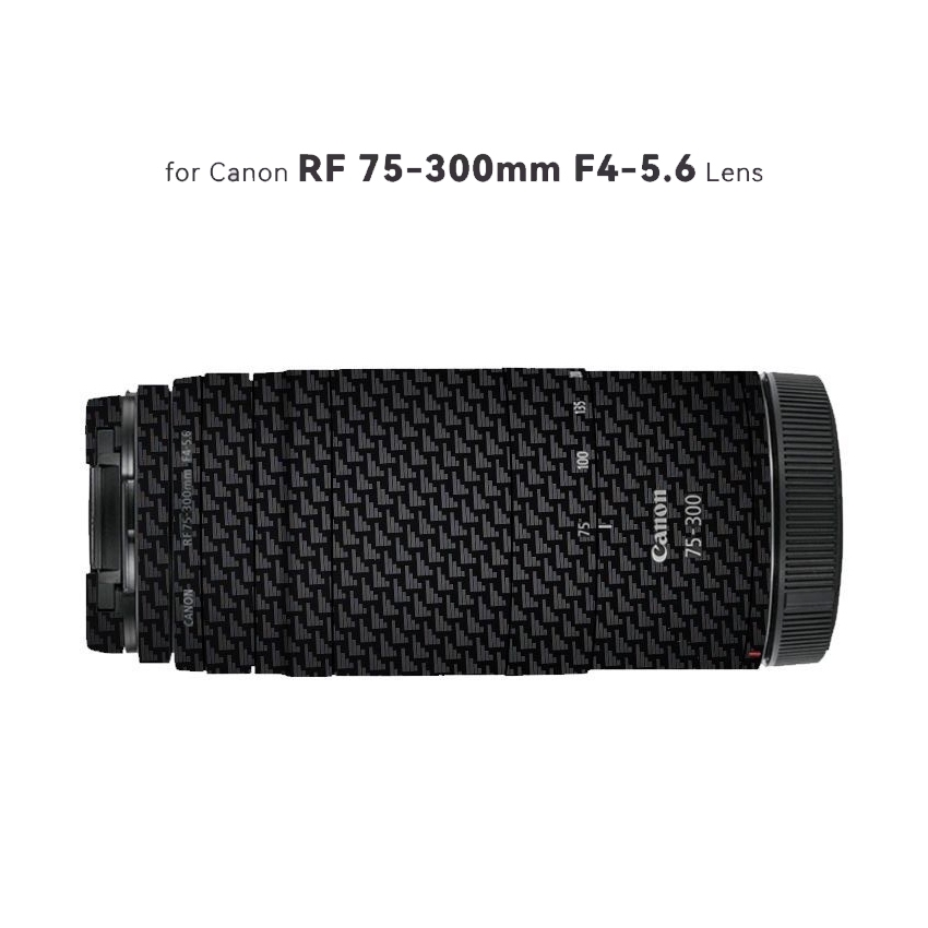 สําหรับ Canon RF 75-300 มม.F4-5.6 สติกเกอร์เลนส์สําหรับ Canon RF75-300 F4-5.6 Wrap Cover Skin 75 300