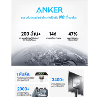 ANKER Zolo 10000/20000 mAh Powerbank PD 30W แบตเตอรี่จัดส่งสายไฟ USB-Cใ +L นตัว MFI การชาร์จไฟที่ปลอดภัย for Iphone 16/15/14/13