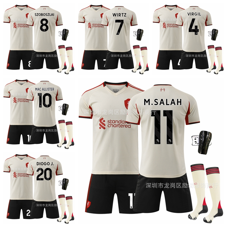 2025-26 Season Liverpool Away Sports Jersey Virgil van Dijk Wirtz Mac Allider Szboszlai Diogo Jota S