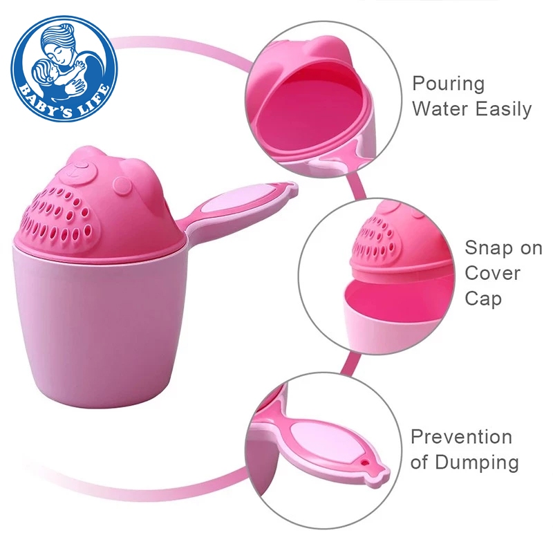 ถ้วยแชมพูเด็ก ถ้วยอาบน้ําเด็ก การ์ตูนฮิปโป Shampoo cup ที่ตักน้ำสำหรับอาบน้ำเด็ก ถ้วยแชมพูหมี