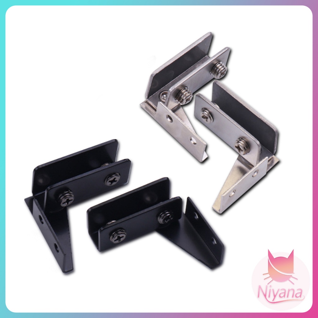 NY บานพับประตูกระจก เฟอร์นิเจอร์สำหรับตกแต่ง แคลมป์ไร้กรอบ ปิดด้วยตัวเอง บานพับประตูตู้ ตู้แก้วใส่ของ - รูปที่ 7