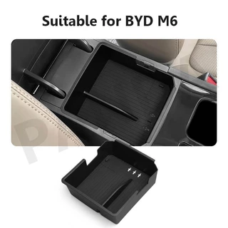 [Panda] BYD M6 กล่องวางแขนในรถยนต์ กล่องเก็บของ อุปกรณ์จัดระเบียบคอนโซลและที่พักแขน อุปกรณ์ตกแต่งภายใน