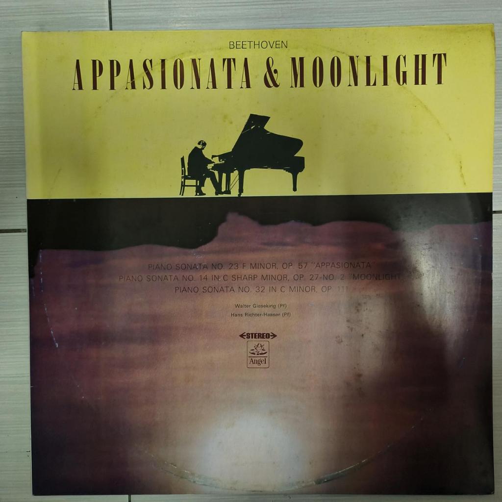 Beethoven Moonlight Piano Sonata Emperor Piano Concerto ไวนิล 2lp