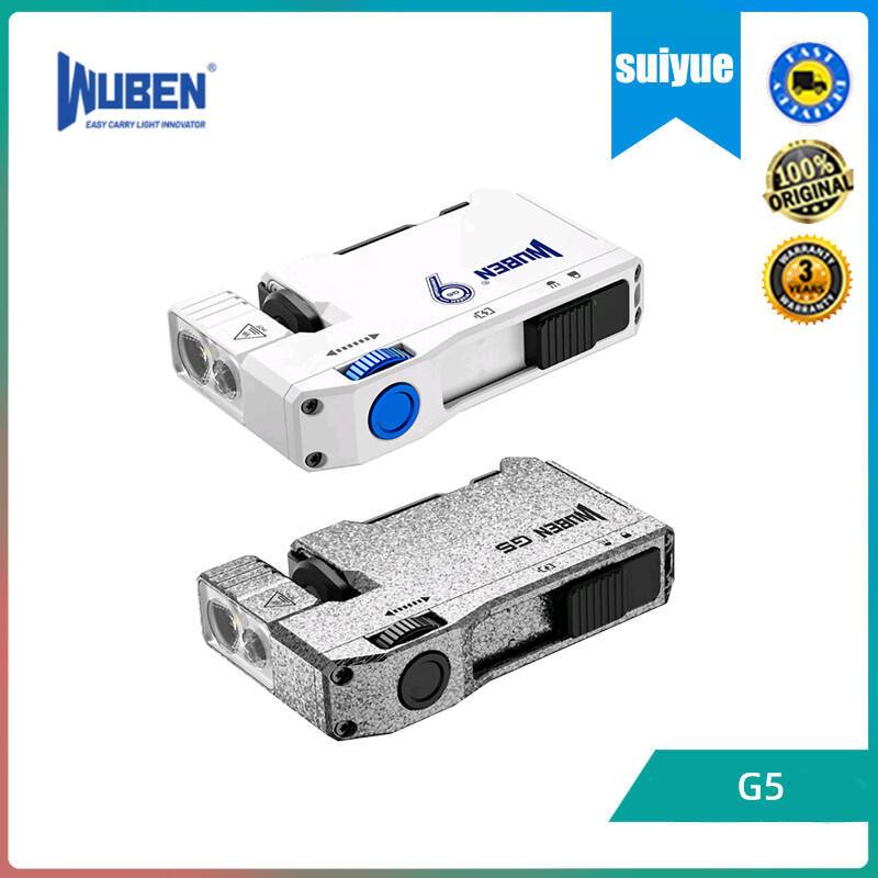 Wuben G5 ไฟฉาย - ไฟพวงกุญแจ - 400 ลูเมน - RGB - 52.3 กรัม - ชาร์จ USB-C - IP68