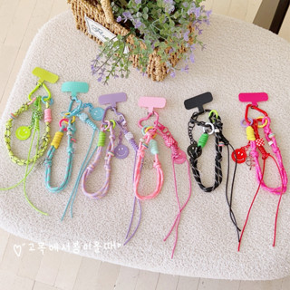 น่ารักโทรศัพท์เชือกเส้นเล็กเชือกแขวนป้องกันการสูญหายยิ้มใบหน…