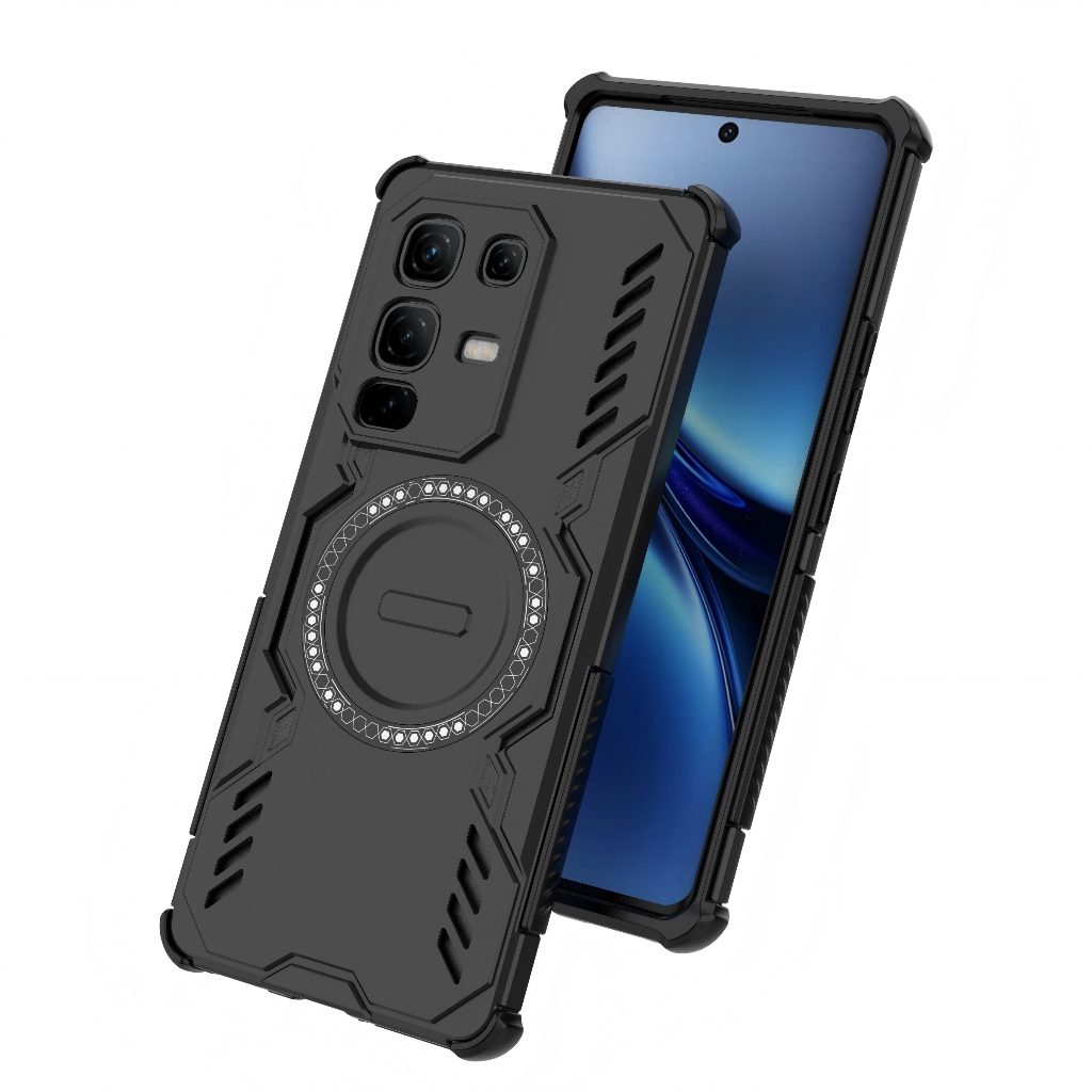 เคสโทรศัพท์เกราะกระจายความร้อนสําหรับ Infinix Note50s 5G ปกป้องเลนส์และพร้อมฟังก์ชั่นดึงดูดแม่เหล็ก