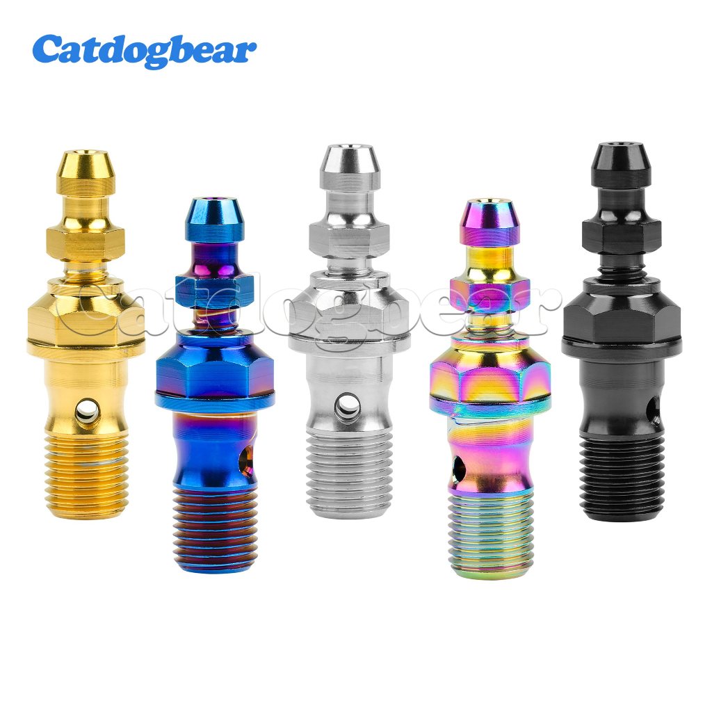 Catdogbear สลักเกลียวไทเทเนียม คลัตช์ คาลิปเปอร์เบรก M10x1.0/1.25 มม. พร้อมวาล์ว ราคาถูก Shopee Lazada