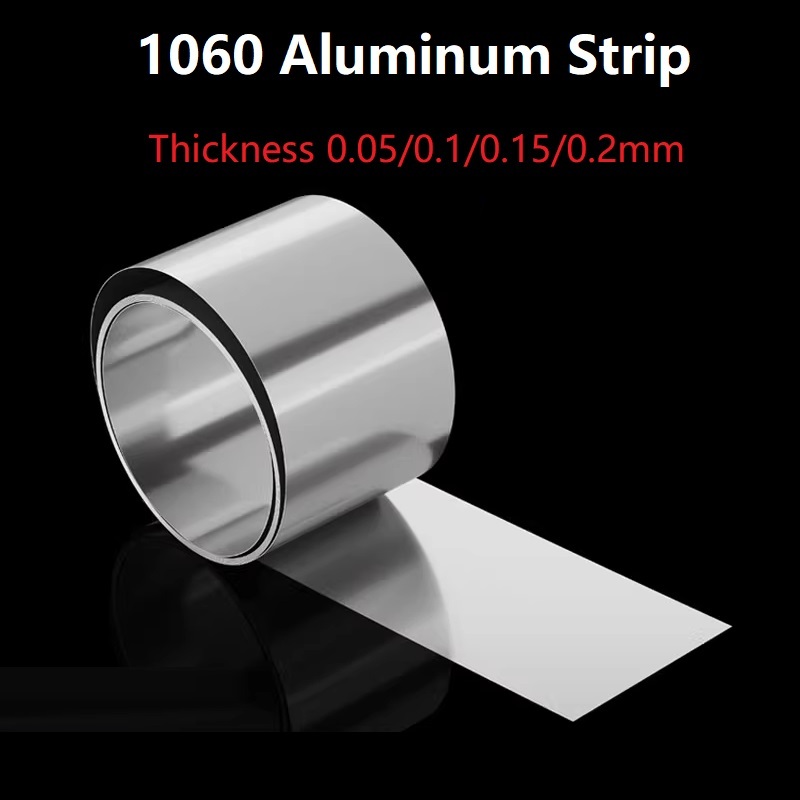 1060 Aluminum Strip Thickness 0.05/0.1/0.15/0.2 มม.อลูมิเนียมฟอยล์แผ่นบางสําหรับวัสดุ ทําเอง เครื่องซักผ้าอลูมิเนียมคอยล์ผิว