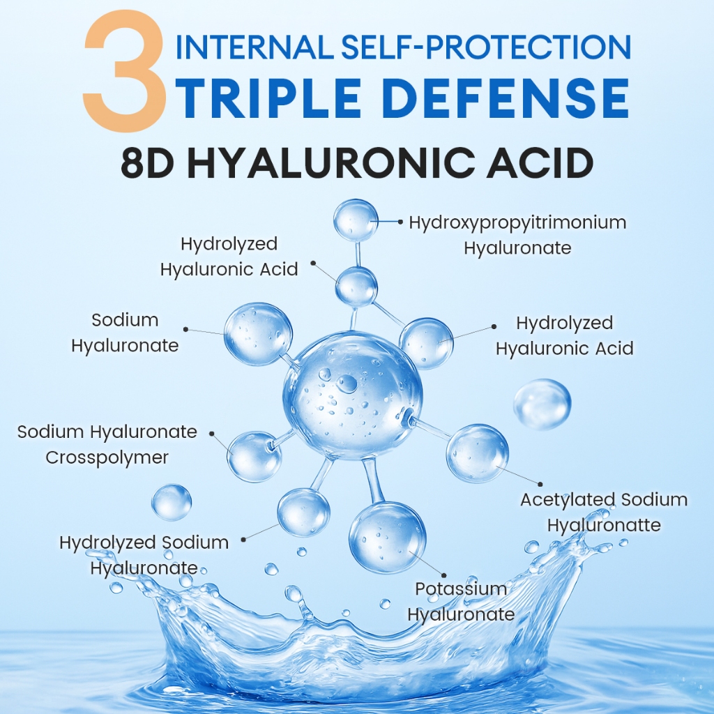 [ใหม่ล่าสุด] VIBRANT GLAMOUR Hyaluronic Acid Sunscreen SPF50+ PA+++ Face & Body | ดีพ มอยส์เจอร์ไรซิ่ง | ผิวแพ้ง่าย 50g — صورة 5