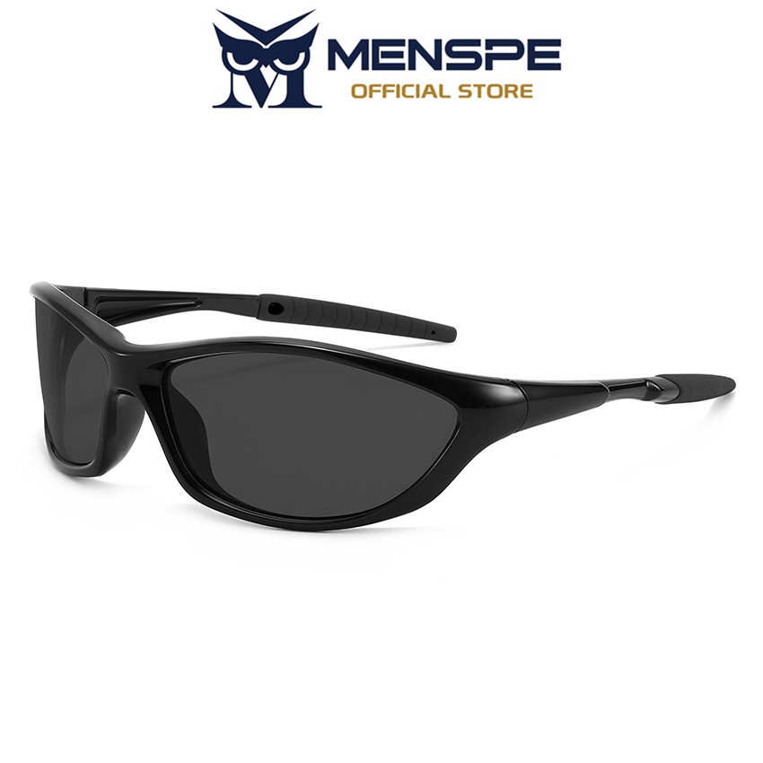 MENSPE แว่นกันแดดขับรถกลางแจ้ง Unisex TAC โพลาไรซ์ป้องกันทรายยืดหยุ่นสีการออกแบบ UV400 แว่นตาวิ่งขี่
