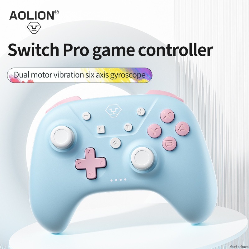 Aolion คอนโทรลเลอร์ไร้สายสําหรับ Nintendo Switch Controller Gamepad ฟังก์ชั่น Turbo สําหรับสวิตช์ 2/