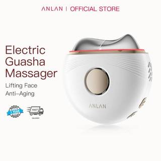 ANLAN Gua Sha Massager Electric Scraping Massager Heat Cold Vibration Face Neck Lifting Device Face Slimming Microcurrent Device EMS Anti Aging Facial Massager