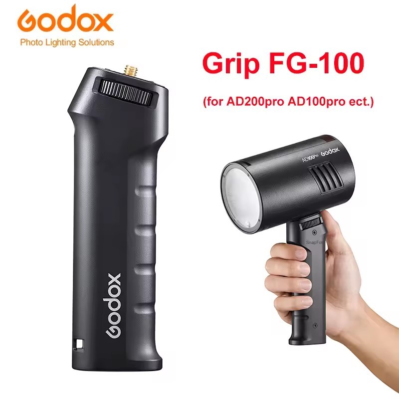 Godox AD200Pro Flash Grip FG-100 มือถือ Stabilizer Handle rig สําหรับ Godox AD100Pro AD200 AD200Pro 