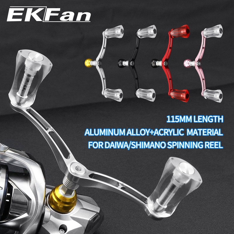 EKfan รอกตกปลามัลติแบรนด์ ขนาด 110 มม. ทำจากอลูมิเนียมและอะคริลิค