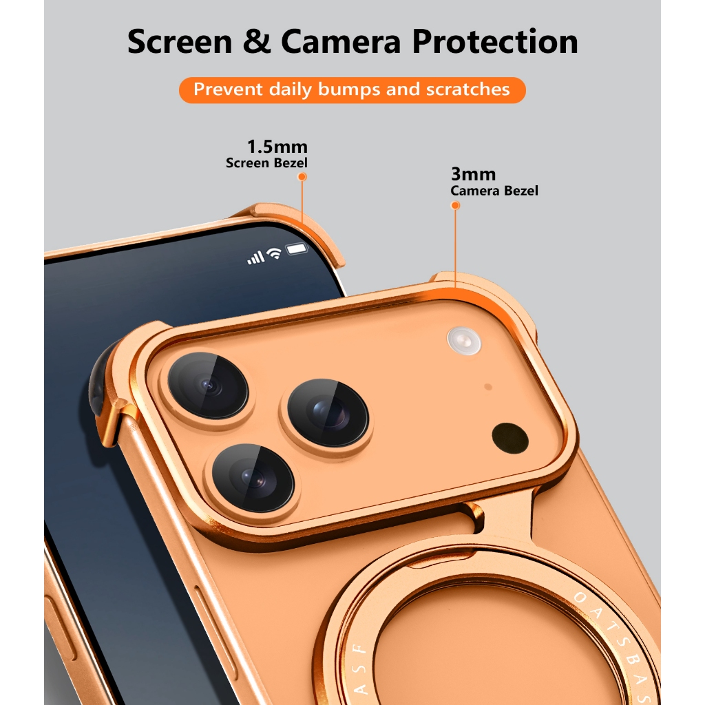 Oatsbasf Z Case เคสไอโฟน เคสโทรศัพท์ โลหะ กันกระแทก บางพิเศษ สําหรับ iPhone 17 Air / 17 Pro / 17 ProMax - รูปที่ 3