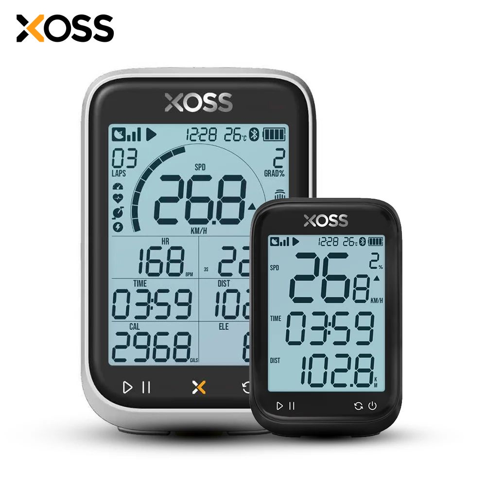 จอแสดงผลจักรยาน XOSS G3 ขนาด 2.8 นิ้ว พร้อมแผนที่ และเครื่องวัดความเร็ว สำหรับการขี่จักรยานและการฝึก