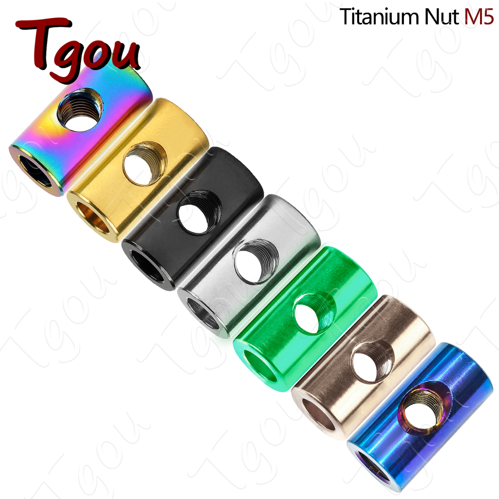Tgou  น็อตไทเทเนียม M5 ทรงกระบอก แคลมป์อานนั่งจักรยานแบบพับ สําหรับจักรยานเสือภูเขา
